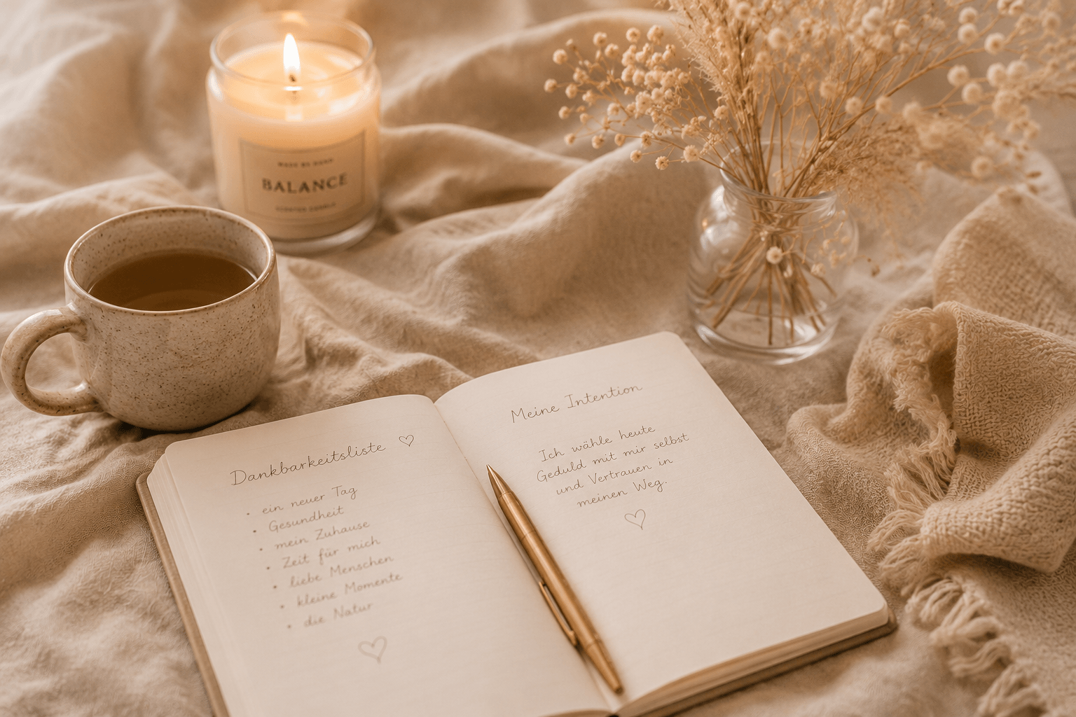 Gemütlicher Moment bei Kerzenschein